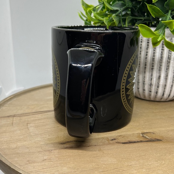 Tabacalera Perdomo Cigar Brand Celebrated on 16 oz High-Gloss Black Coffee Mug - Picture 4 of 8